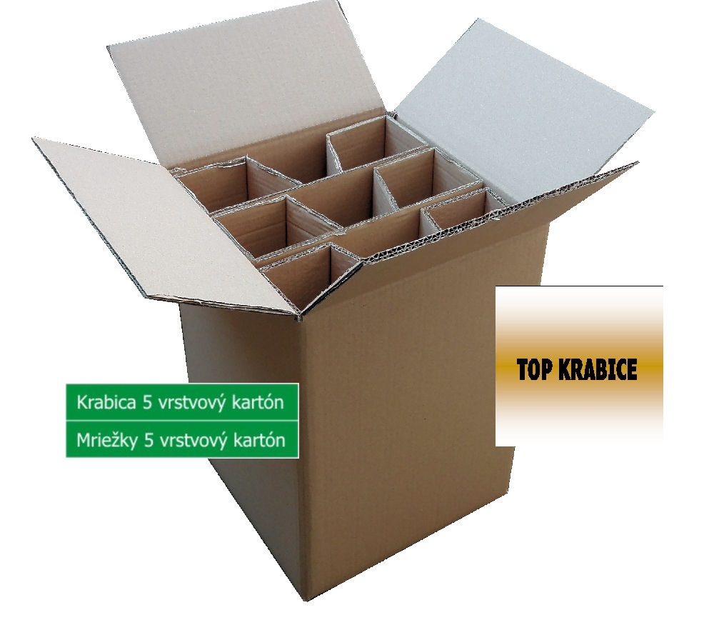 Krabica na víno (09 fl.) , 275x275x390 mm, 5VL + Mriežky 5VL_(B)