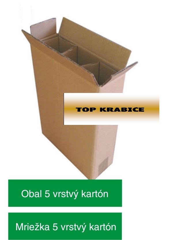 Krabica na víno (03 fl.), 275x90x390 mm, 5VL extra pevná (B)