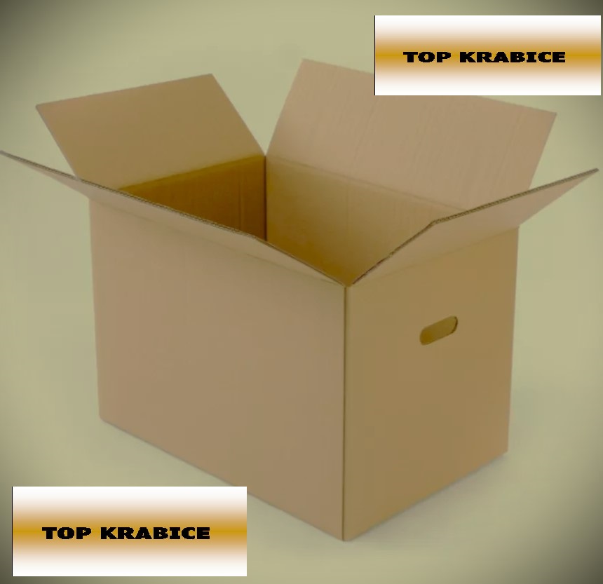 Krabica na sťahovanie VEĽKÁ 150l, 600x420x600 mm z 5VL lepenky +otvor na uchytenie