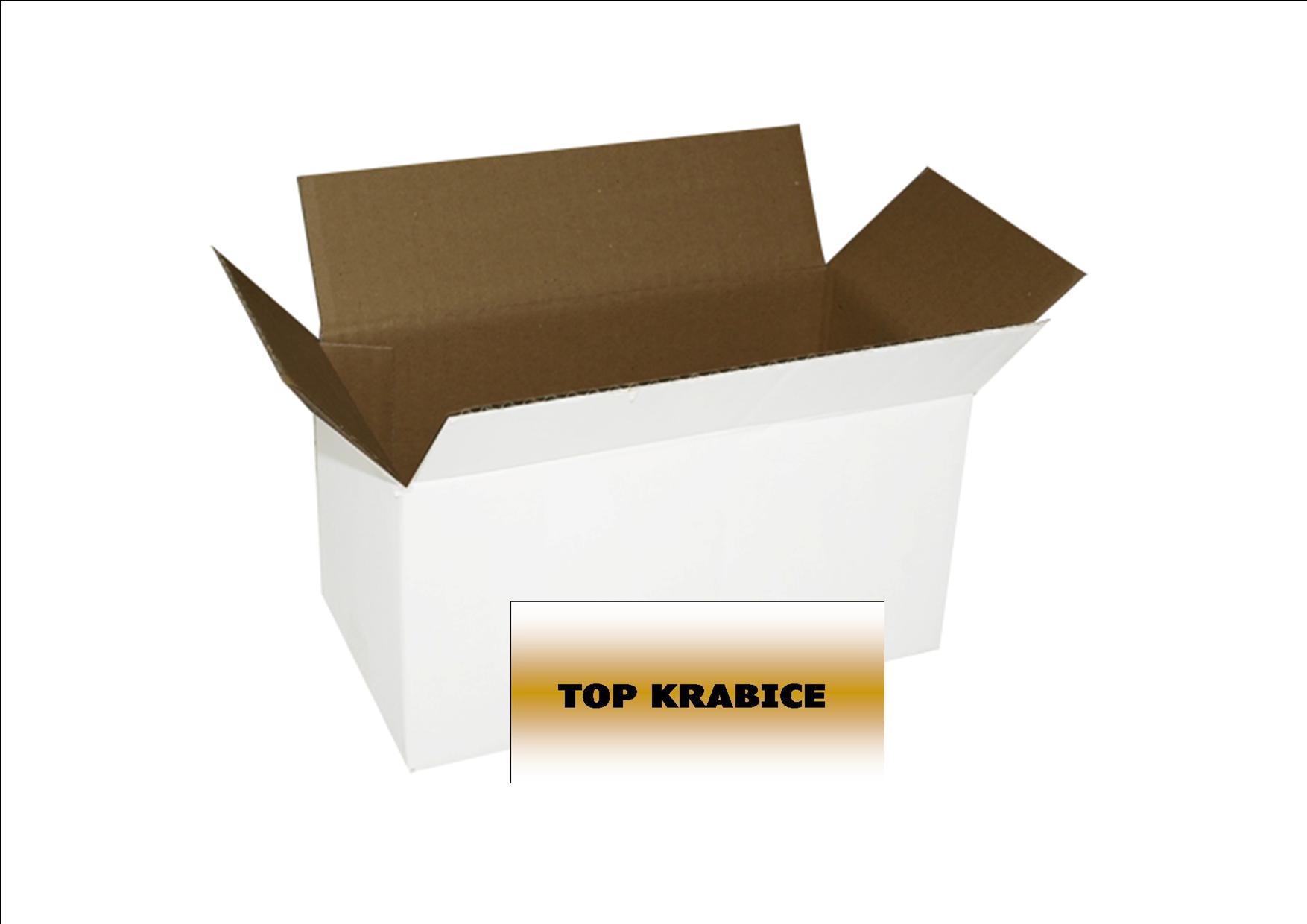 Kartónová krabica, 200x100x100mm, 3VL Bielo-Hnedá  