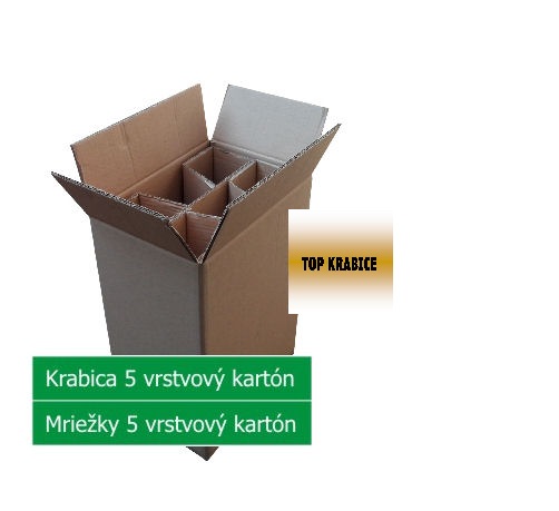 Krabica na víno (06 fl.) , 275x185x390 mm, 5VL, MR (B)